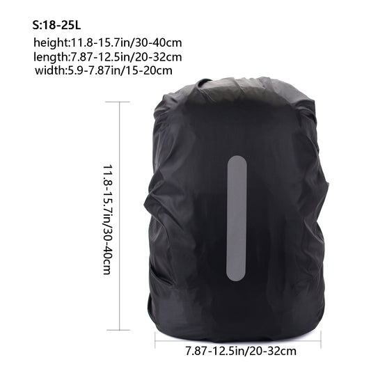 Reflective Backpack Rain Cover Waterproof for Night Safety
