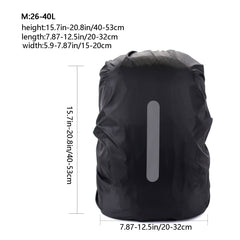 Reflective Backpack Rain Cover Waterproof for Night Safety