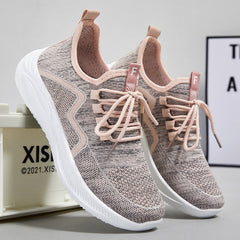 Women's Breathable Walking Shoes Lace-Up Non-Slip Sneakers