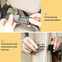 2pcs Car Seat Back Storage Bag Large Capacity Car Seat Hanging Bag