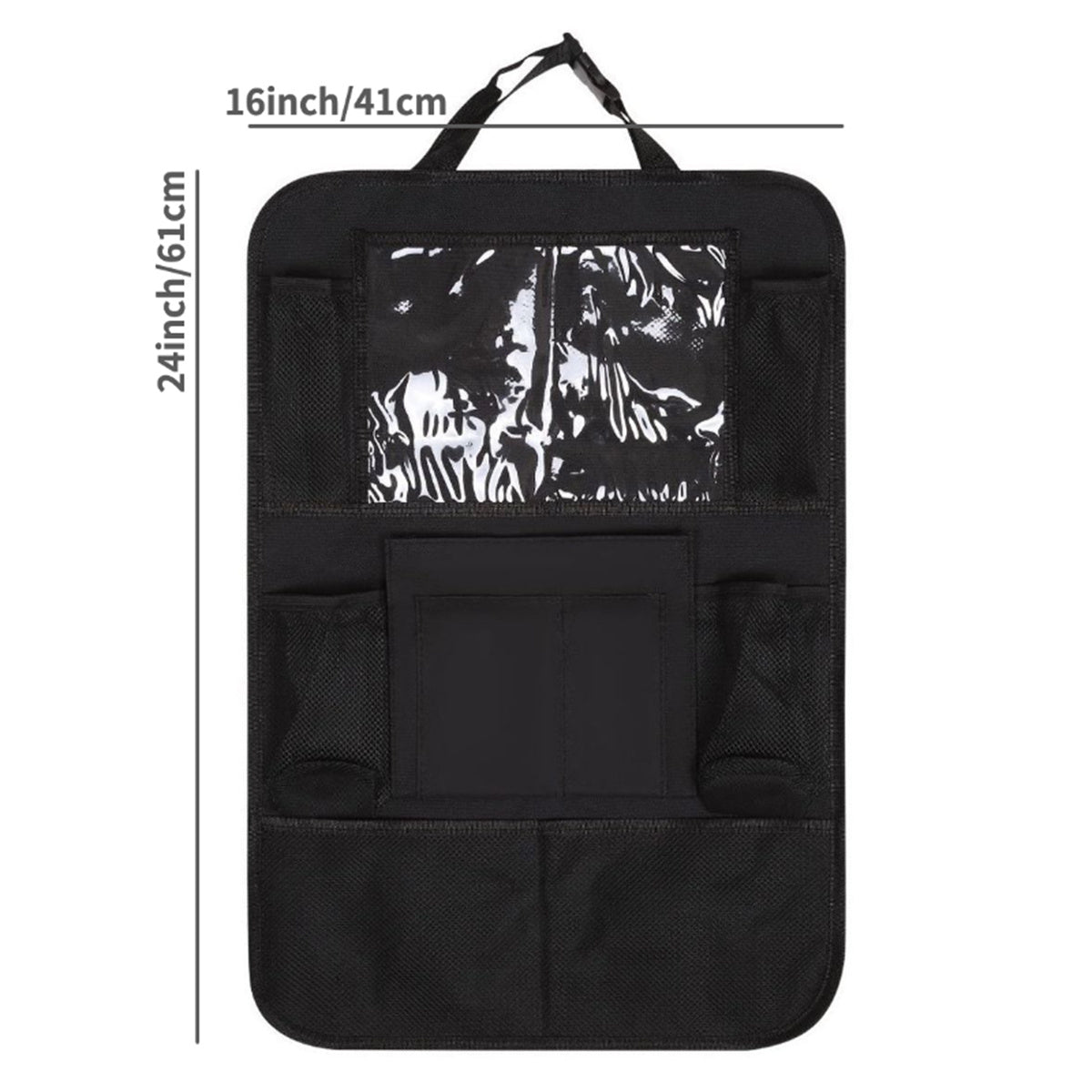 2pcs Car Seat Back Storage Bag Large Capacity Car Seat Hanging Bag