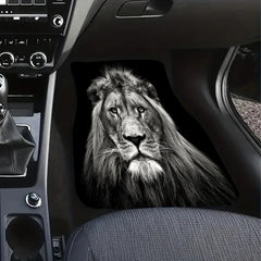 African Grassland Animal Print Car Floor Mats Non-slip Stain Resistant Mats