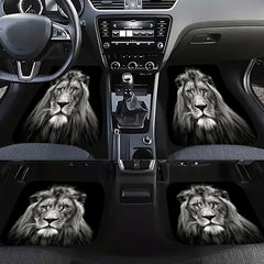 African Grassland Animal Print Car Floor Mats Non-slip Stain Resistant Mats