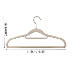 10pcs Velvet Hanger Non Slip Clothes Hanging Rack