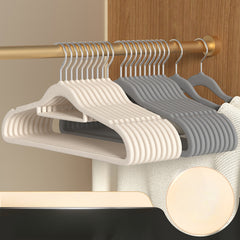 10pcs Velvet Hanger Non Slip Clothes Hanging Rack