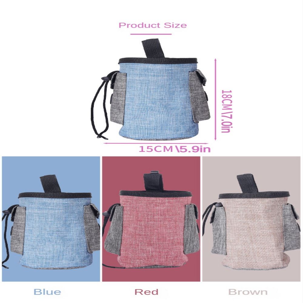 Dog Treat Pouch Hands Pet Training Waist Bag Portable Outdoor Bag