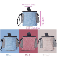 Dog Treat Pouch Hands Pet Training Waist Bag Portable Outdoor Bag