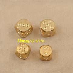 6 Sided Brass Dice Pure Copper Dice Bar Supplies Game Tool