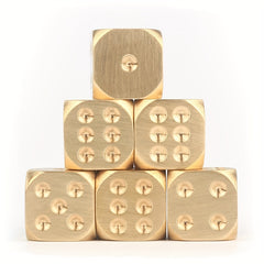 6 Sided Brass Dice Pure Copper Dice Bar Supplies Game Tool