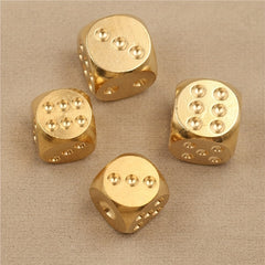 6 Sided Brass Dice Pure Copper Dice Bar Supplies Game Tool