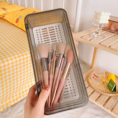 Transparent Dust-proof Storage Box With Cover for Makeup and Beauty Items