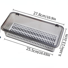 Transparent Dust-proof Storage Box With Cover for Makeup and Beauty Items