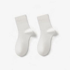 5Pairs Antibacterial Crew Socks for Spring & Autumn