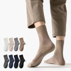 5Pairs Antibacterial Crew Socks for Spring & Autumn