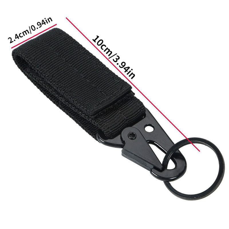 Portable Nylon Key Chain Hook for Outdoor Camping Hiking
