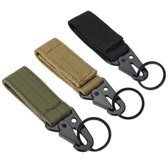 Portable Nylon Key Chain Hook for Outdoor Camping Hiking