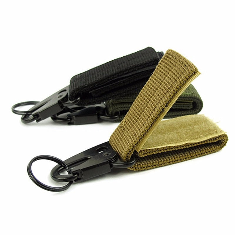Portable Nylon Key Chain Hook for Outdoor Camping Hiking