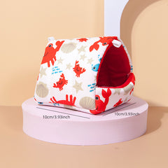 Small Pet Nest Cartoon Rat Hamster House Hammock Cave Mini Hanging Cage