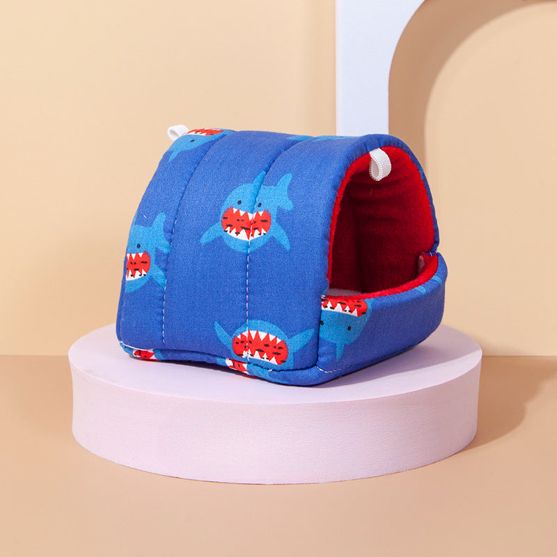 Small Pet Nest Cartoon Rat Hamster House Hammock Cave Mini Hanging Cage