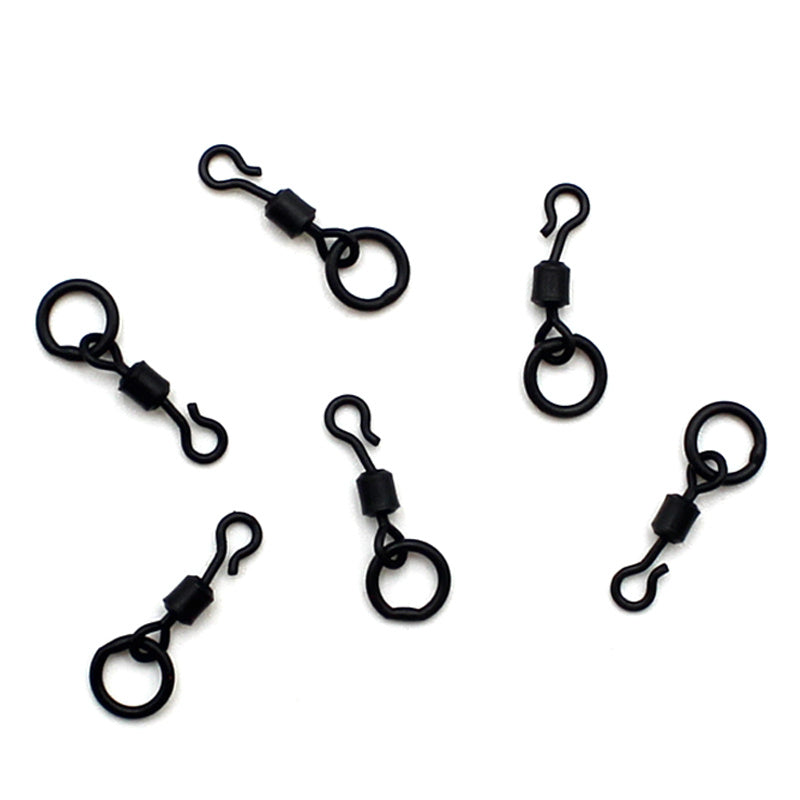 40PCS Carp Fishing Swivels with Solid Ring Quick Change Fishing Hook Swivels