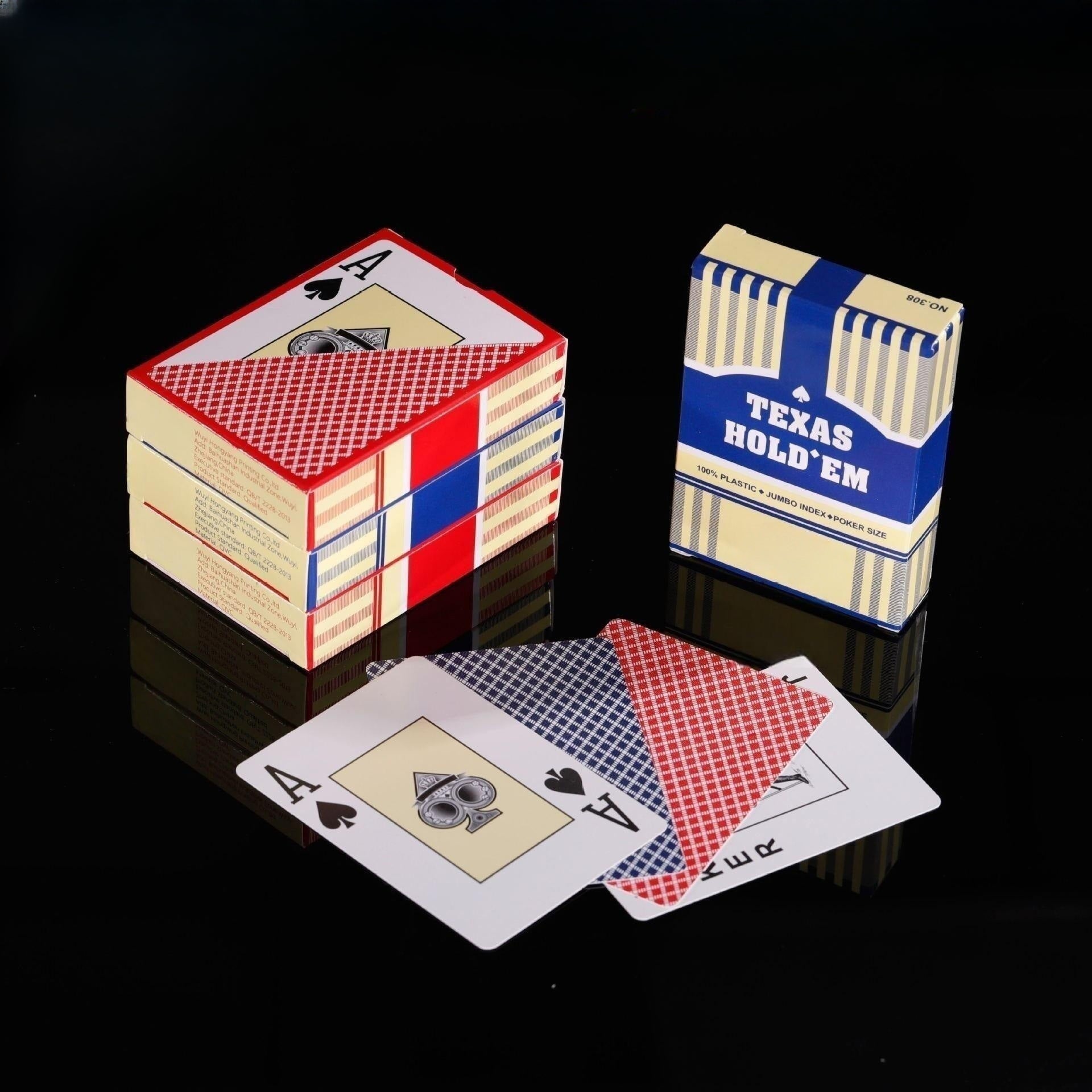 Waterproof Plastic Poker Card Frosted Washable PVC Poker Card