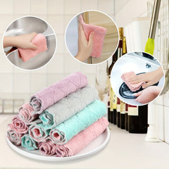 10/20pcs Cleaning Towel Set for Dishes, Daily Use & Camping - 9.4in x 5.5in