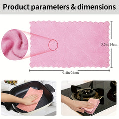 10/20pcs Cleaning Towel Set for Dishes, Daily Use & Camping - 9.4in x 5.5in