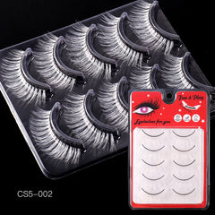 5 Pairs False Eyelashes Stage Party Halloween Makeup Eye Lashes