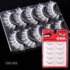 5 Pairs False Eyelashes Stage Party Halloween Makeup Eye Lashes