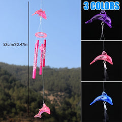 Metal Tube Dolphin Wind Chimes Wedding Decoration
