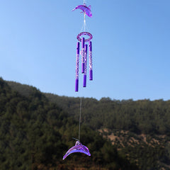 Metal Tube Dolphin Wind Chimes Wedding Decoration