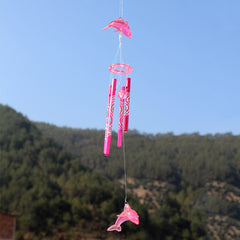 Metal Tube Dolphin Wind Chimes Wedding Decoration