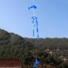 Metal Tube Dolphin Wind Chimes Wedding Decoration