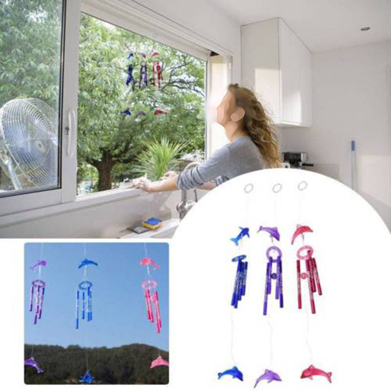 Metal Tube Dolphin Wind Chimes Wedding Decoration