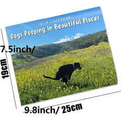 Pooping Dogs Calendar Funny Gift For Family And Friends