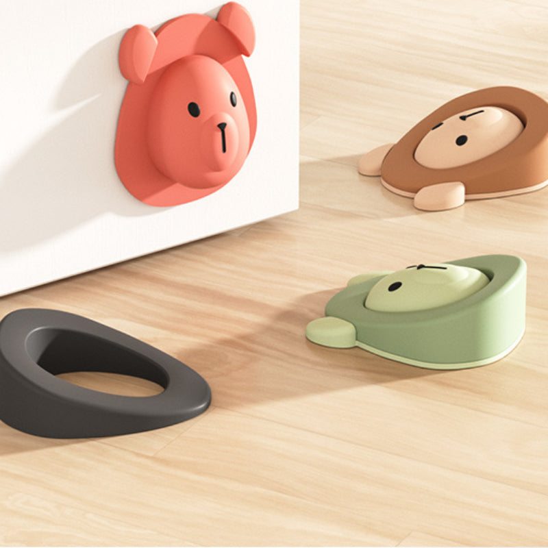 3pcs Silicone Door Jack Windproof Door Stop