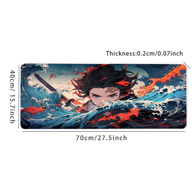 Large Gaming Mousepad Keyboard Pad Mouse Mat Natural Rubber