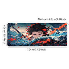 Large Gaming Mousepad Keyboard Pad Mouse Mat Natural Rubber