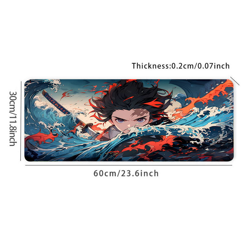 Large Gaming Mousepad Keyboard Pad Mouse Mat Natural Rubber