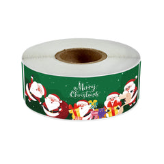 120pcs Christmas Rectangle Stickers Sealing Adhesive Labels