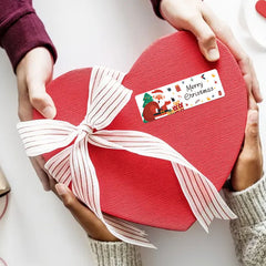120pcs Christmas Rectangle Stickers Sealing Adhesive Labels