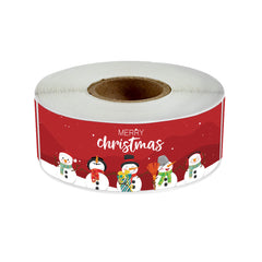 120pcs Christmas Rectangle Stickers Sealing Adhesive Labels