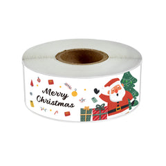 120pcs Christmas Rectangle Stickers Sealing Adhesive Labels