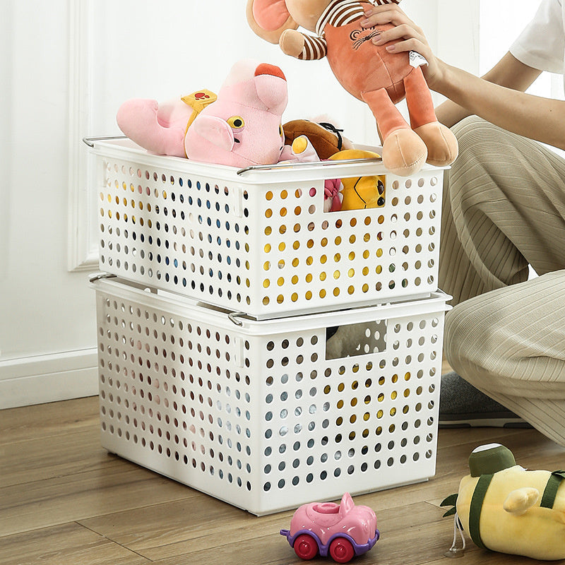 3pcs Plastic Storage Boxes Rectangular Kitchen Storage Box