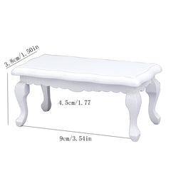 Wooden Small Table Mini House Accessories Christmas Decor