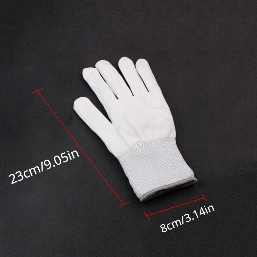 2pcs LED Colored Luminous Performance Gloves Hand Bone Luminous Gloves