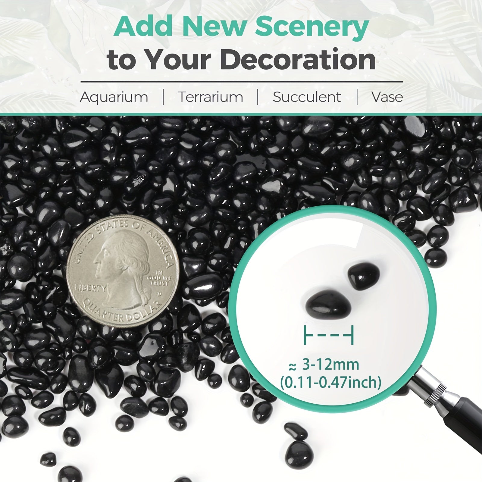 Small Pebbles Polished Gravel Natural River Rocks for Succulents Bonsai