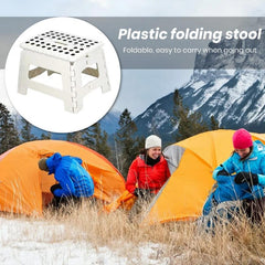 High Stability Folding Step Stool Heavy Duty Load Bearing Camping Chair