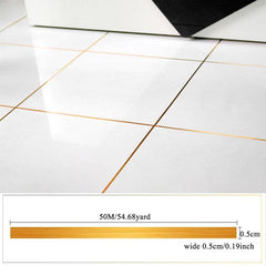 Self Adhesive Floor Tile Stickers Waterproof Wall Gap Sealing Tape Strip