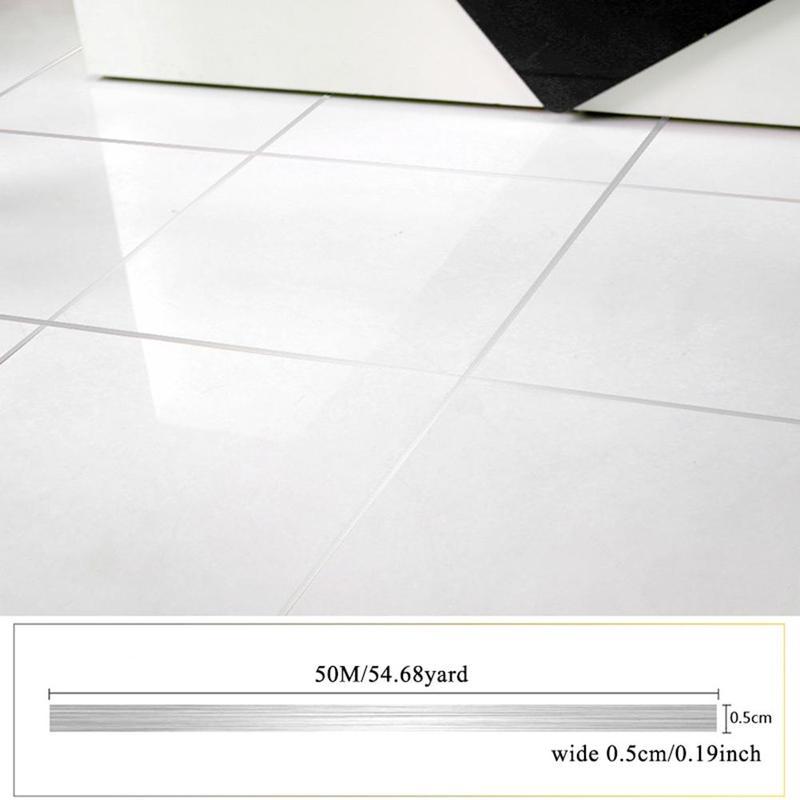Self Adhesive Floor Tile Stickers Waterproof Wall Gap Sealing Tape Strip
